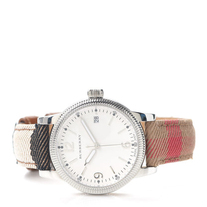 Burberry Stainless Steel Calfskin 38mm Utilitarian Quartz Watch BU7824 2 of 7