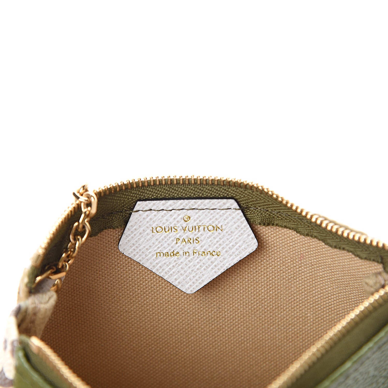 Louis Vuitton Monogram Giant Micro Pochette Accessories Kaki White 5 of 5