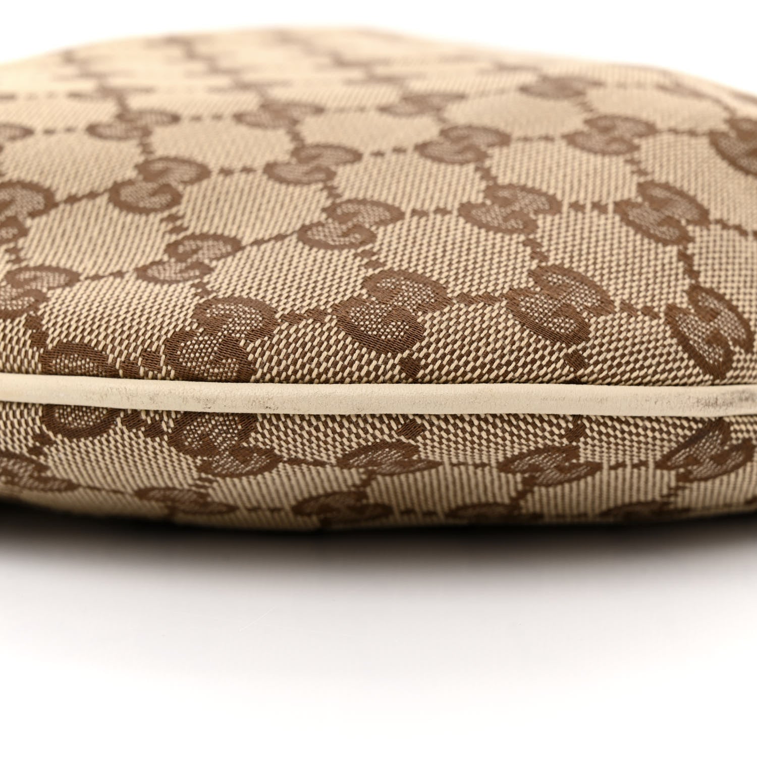 Gucci Monogram Medium New Britt Half Moon Hobo White 9 of 20