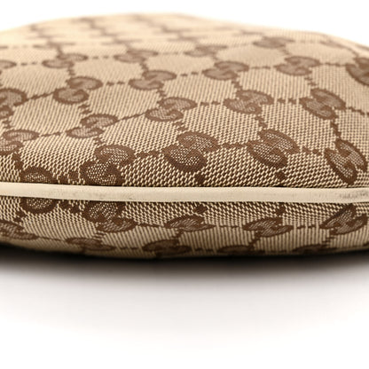 Gucci Monogram Medium New Britt Half Moon Hobo White 9 of 20
