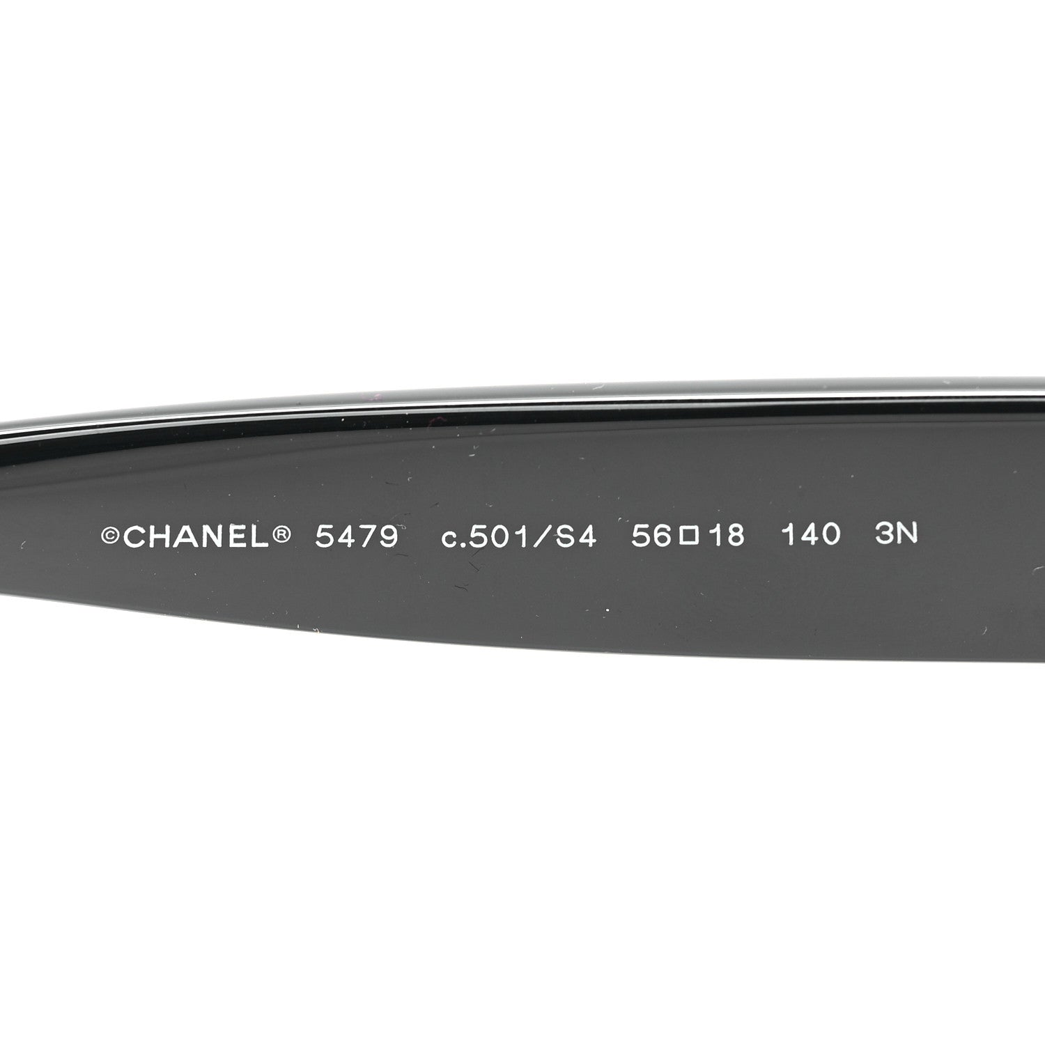 Chanel Acetate Square Heart Sunglasses 5479-A Black 7 of 7