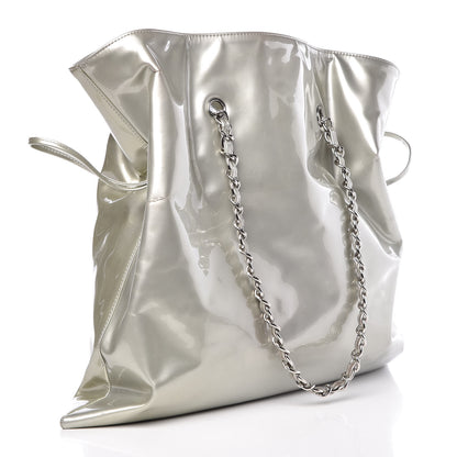 Chanel Patent Crystal Strass Bonbons Tote Silver 2 of 12