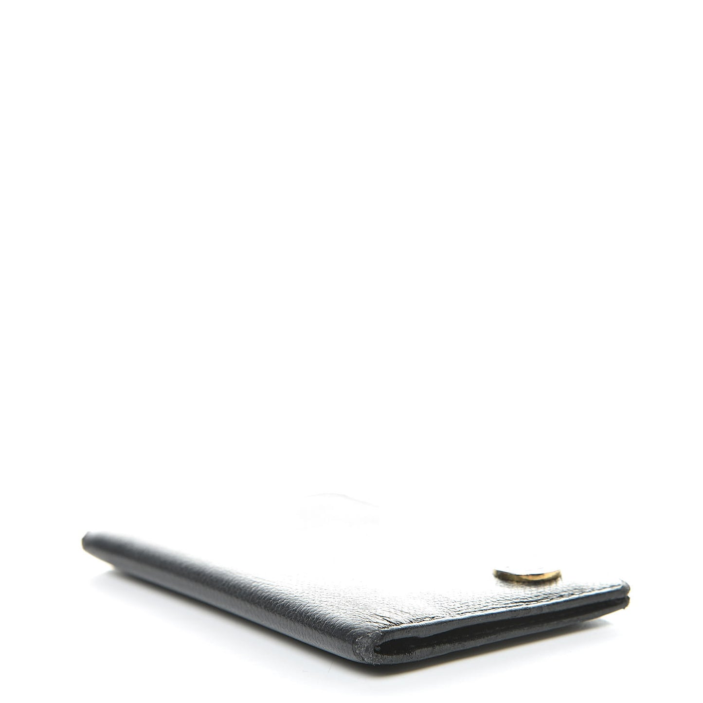 Calfskin Card Holder Wallet Black