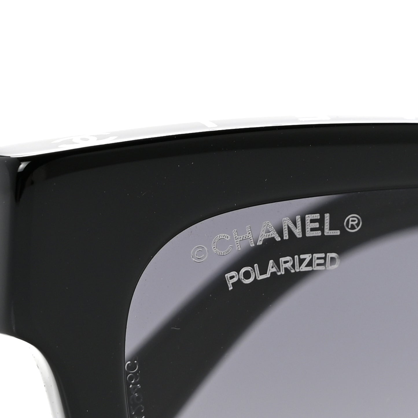 Acetate Polarized Square Sunglasses 5417-A Black