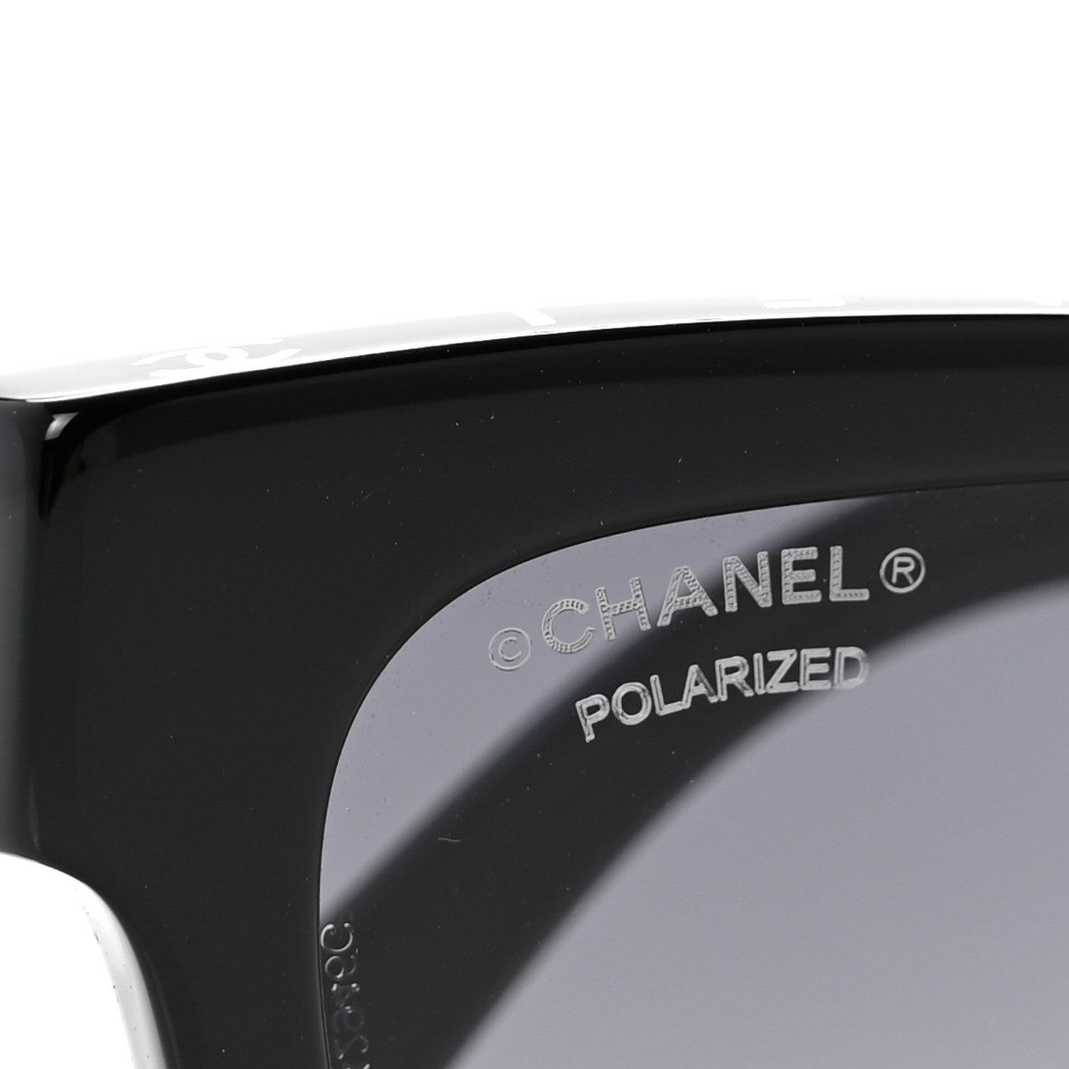 Chanel Acetate Polarized Square Sunglasses 5417-A Black 7 of 8