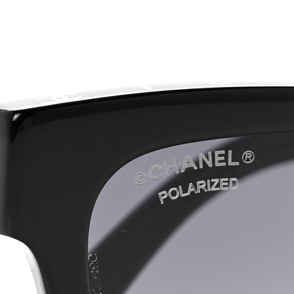 Chanel Acetate Polarized Square Sunglasses 5417-A Black 7 of 8