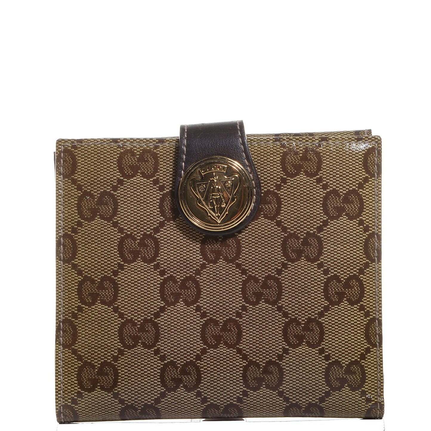 Crystal Monogram Hysteria French Wallet Dark Brown