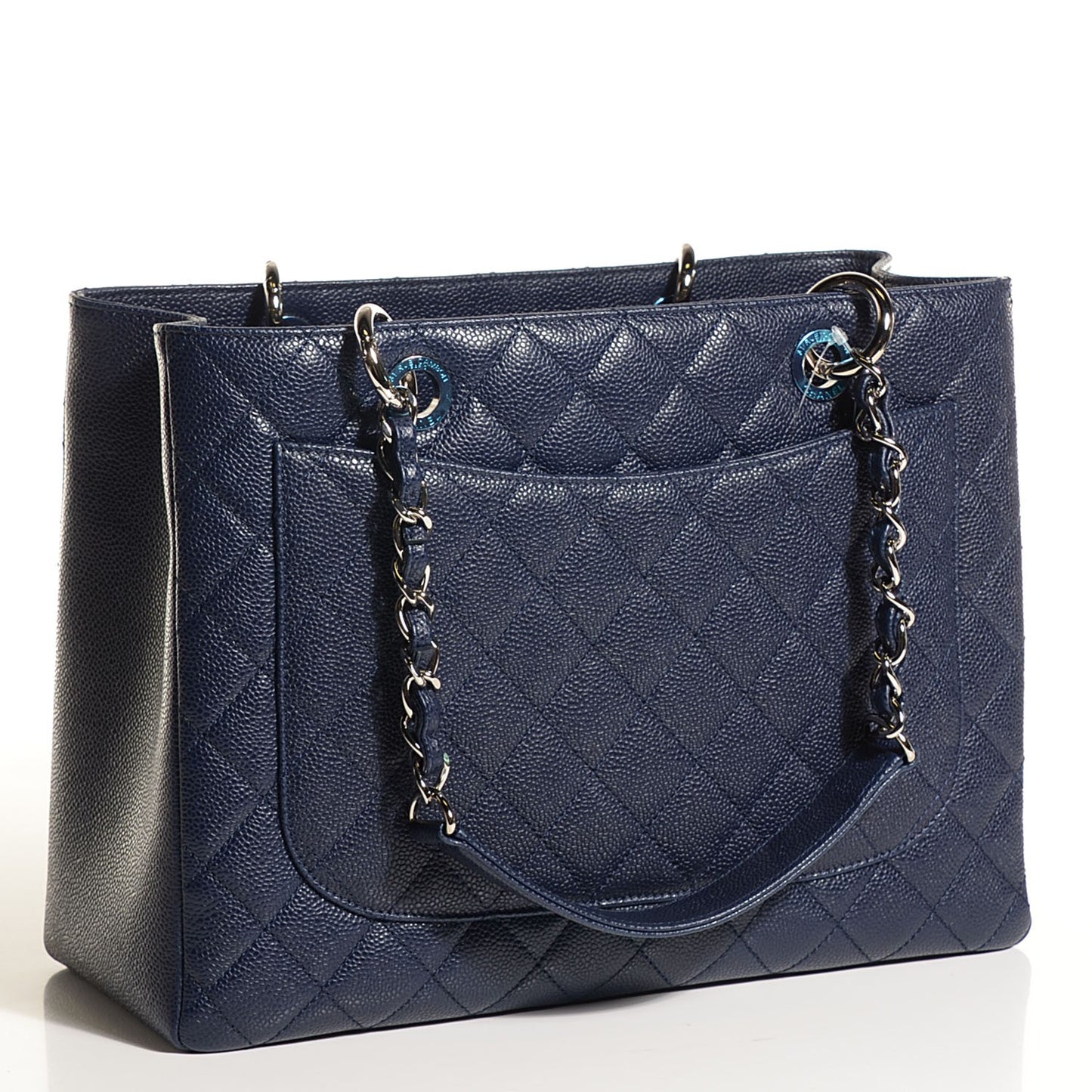 Caviar Quilted Grand Shopping Tote GST Marine
