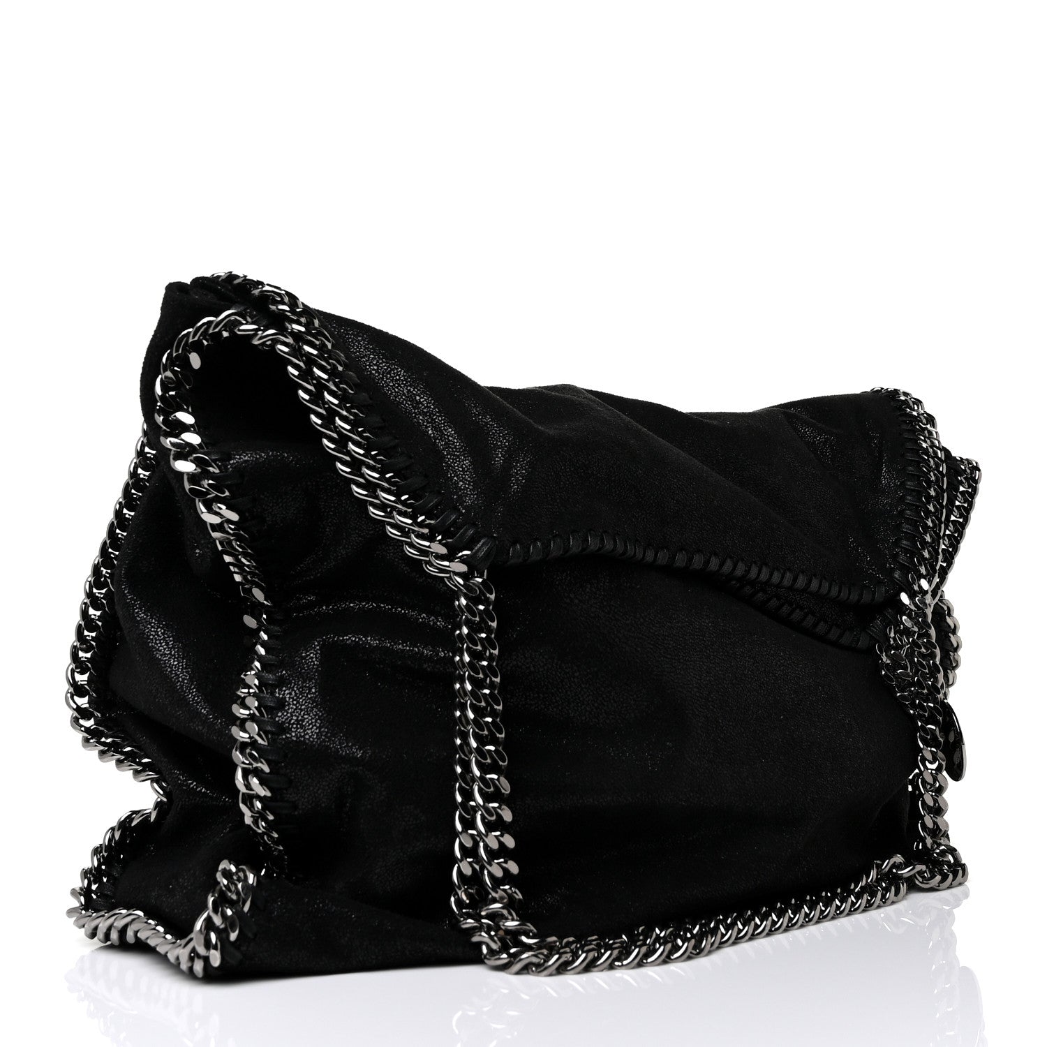 Stella McCartney Shaggy Deer Big Falabella Tote Black 3 of 8