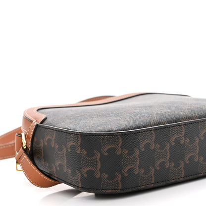 Celine Triomphe Canvas Small Camera Bag Tan 7 of 8