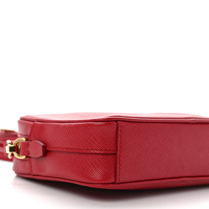 Prada Saffiano Lux Small Camera Crossbody Bag Fuoco 7 of 8