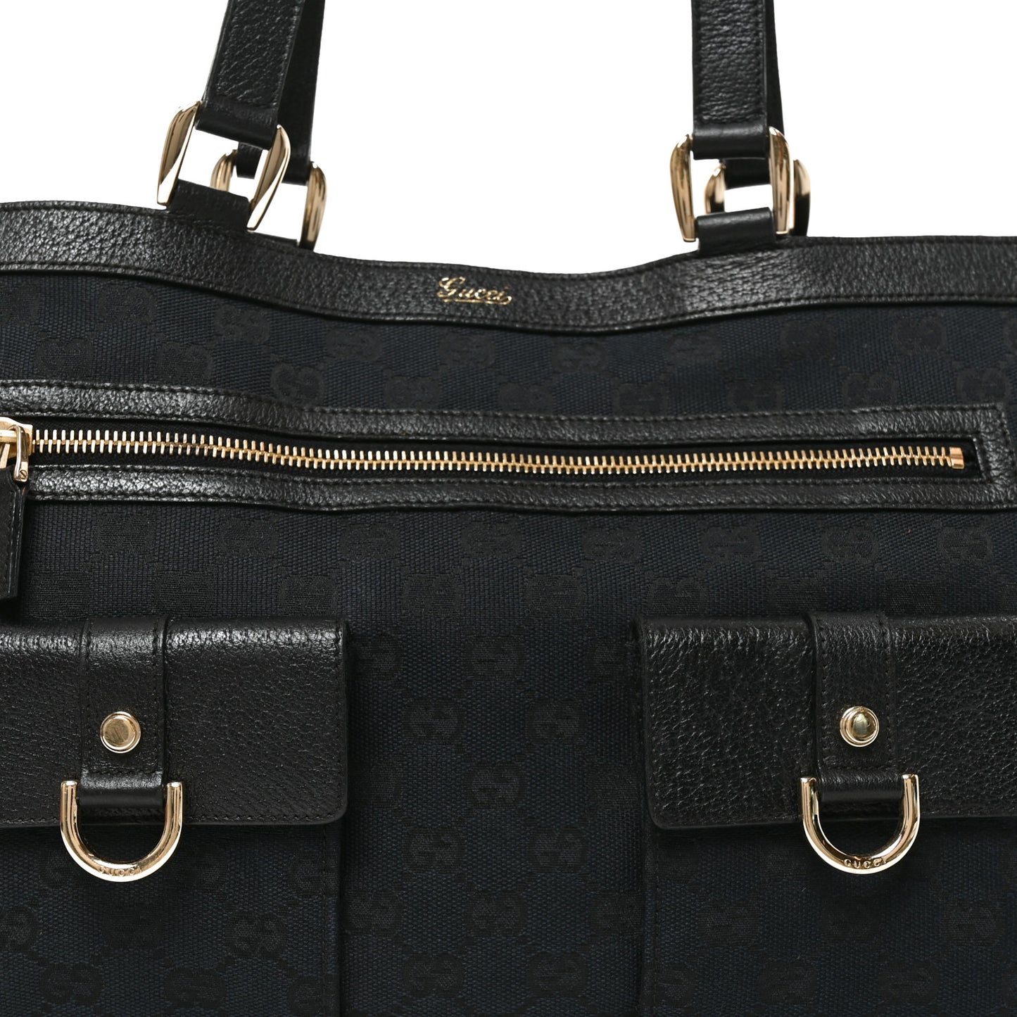 Monogram Abbey D Ring Tote Black