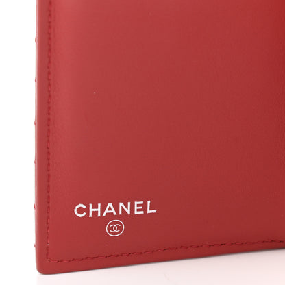 Chanel Calfskin Chevron Quilted Medium Boy Flap Wallet Dark Red 6 of 8