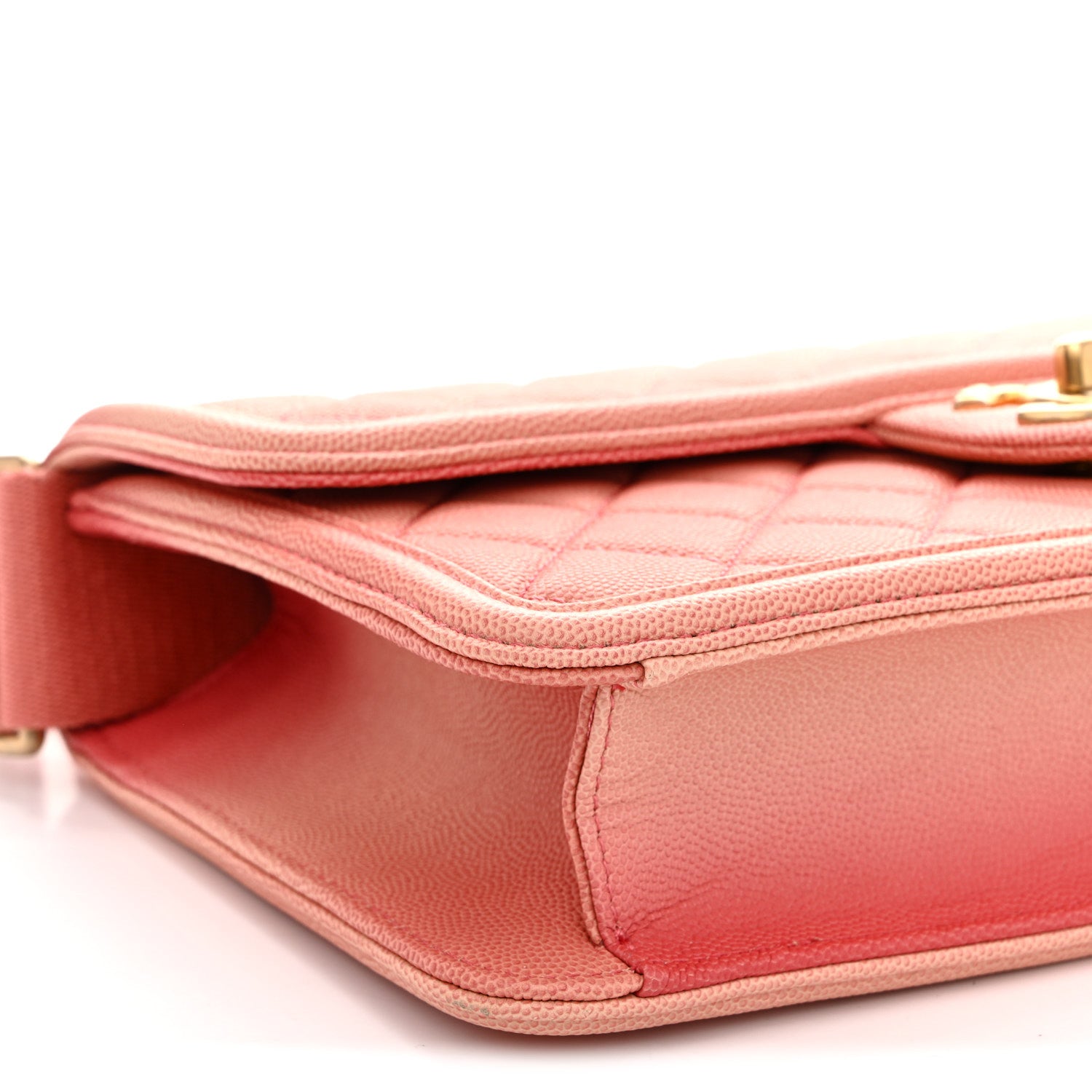 Chanel Caviar Quilted Medium Sunset On The Sea Flap Coral 9 of 11