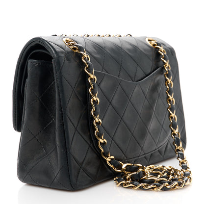 Chanel Lambskin Quilted Small Double Flap Black 3 of 13