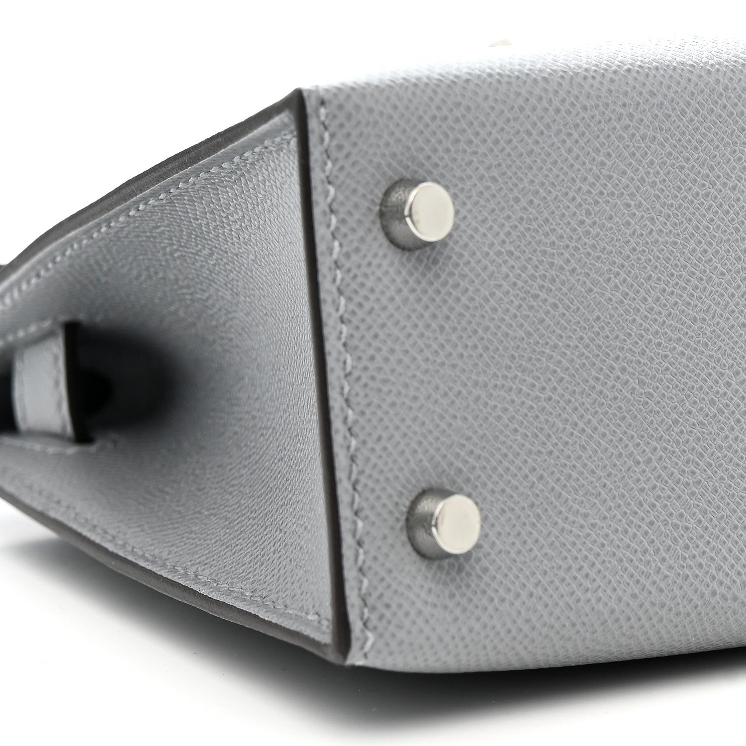 Hermes Madame Calfskin Mini Kelly Sellier 20 Gris Pantin 1801129