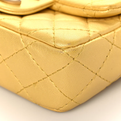 Chanel Iridescent Lambskin Quilted Extra Mini Precious Jewel Flap Yellow 8 of 8