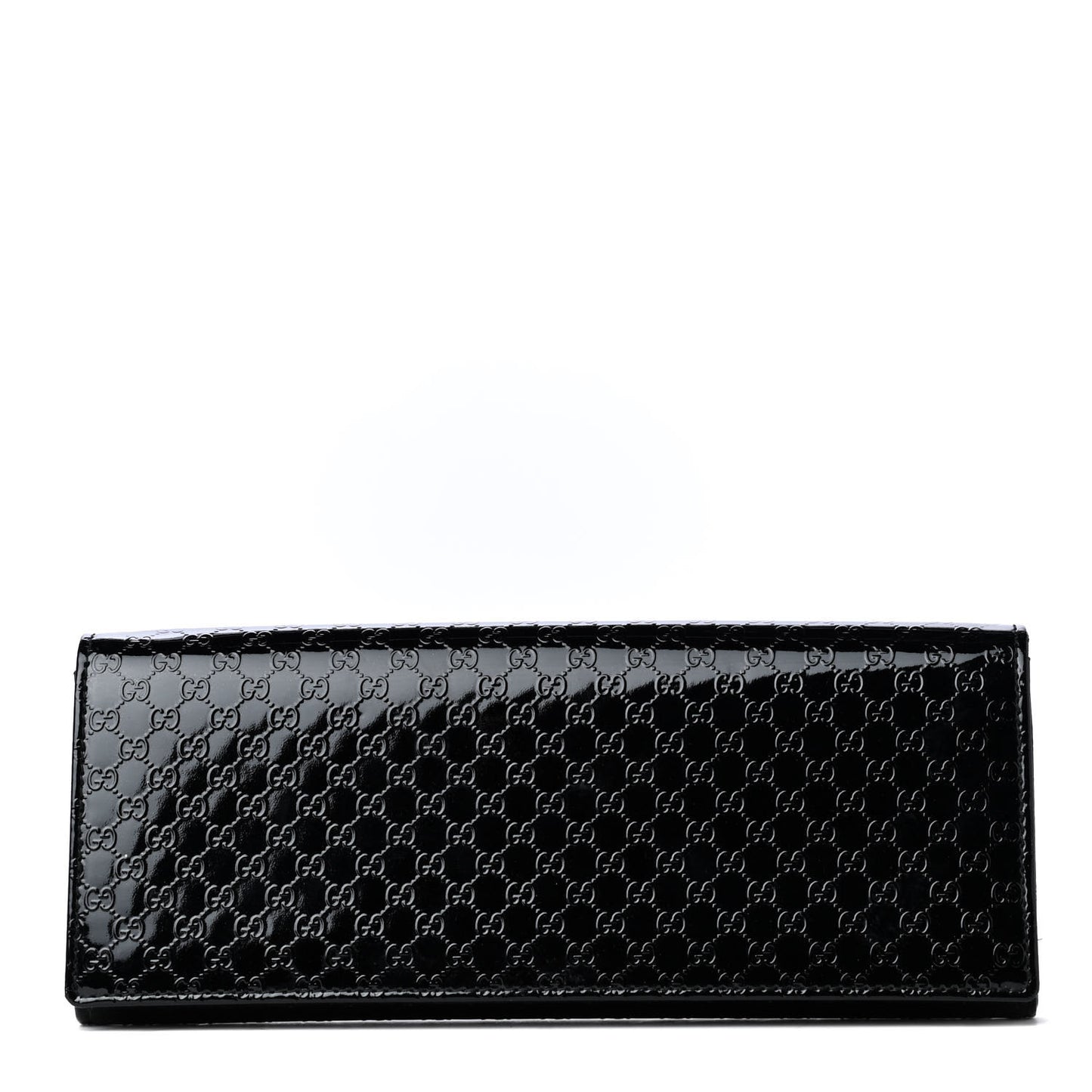 Patent Microguccissima Small Broadway Clutch Black