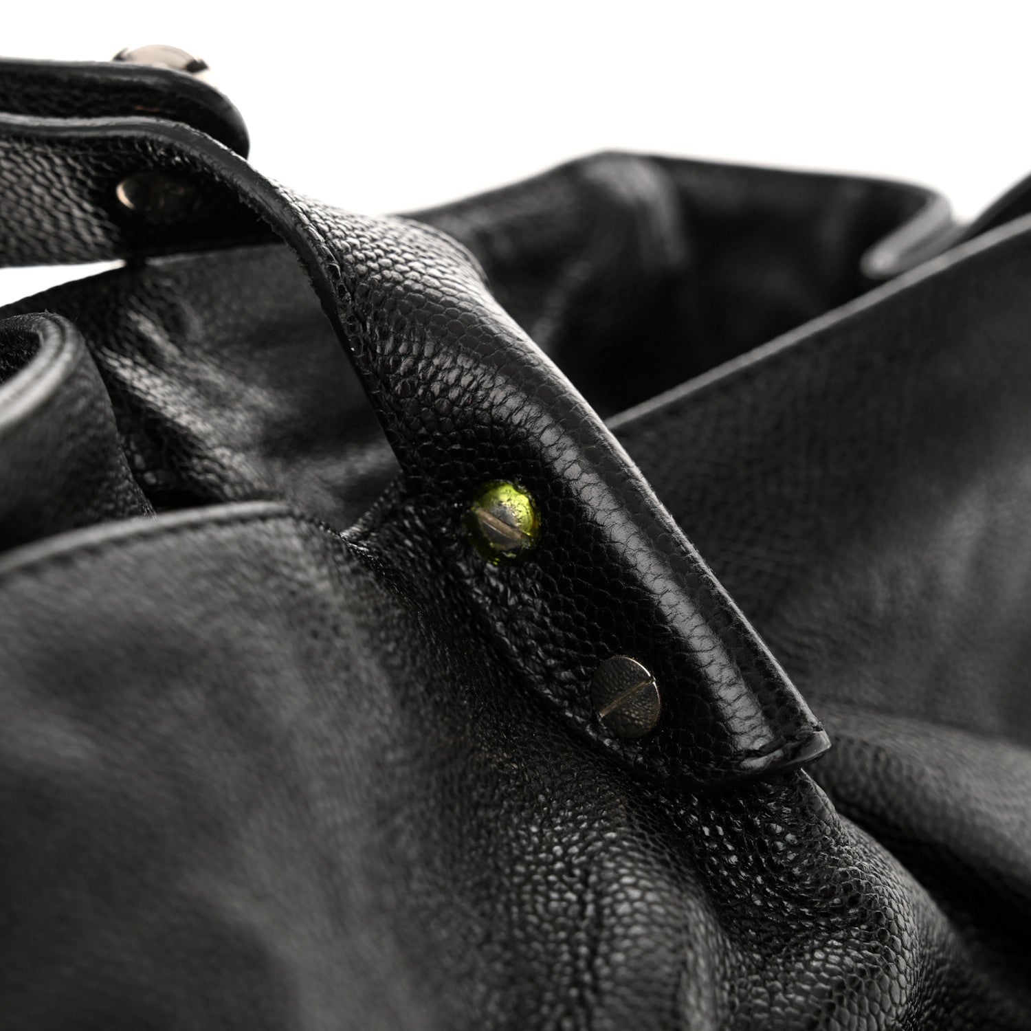 Chanel Glazed Caviar Reissue Double Pocket In The City Tote Black 11 of 13
