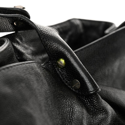 Chanel Glazed Caviar Reissue Double Pocket In The City Tote Black 11 of 13