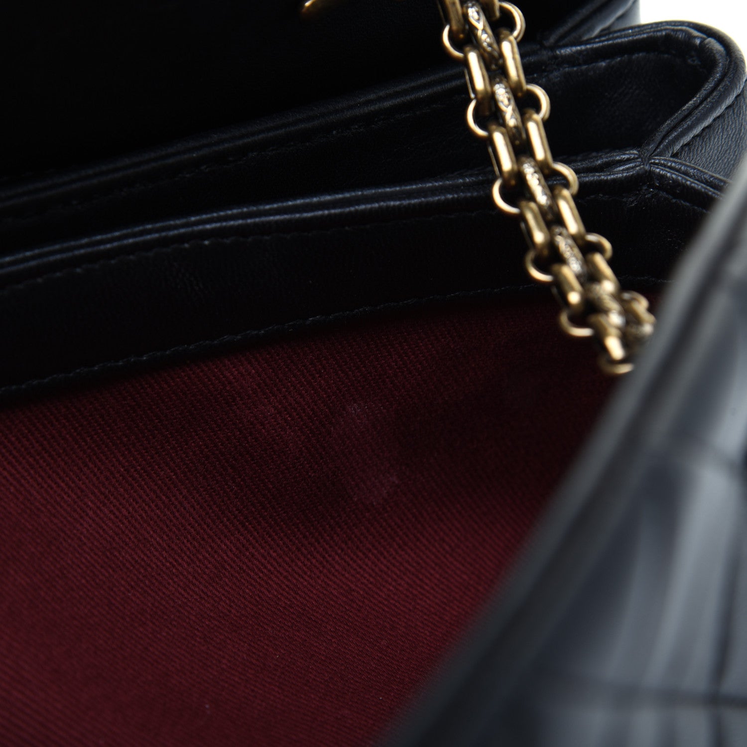 Chanel Lambskin Quilted Medium Just Mademoiselle Black 10 of 19