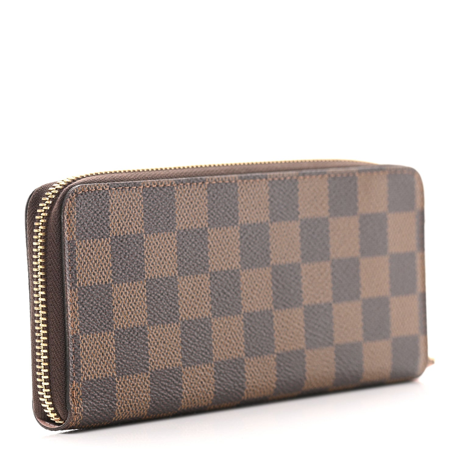 Louis Vuitton Damier Ebene Clemence Wallet Rose Ballerine 2 of 6