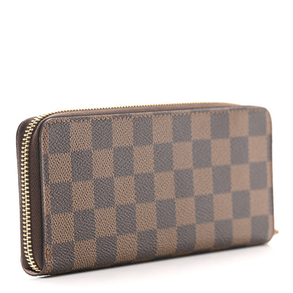 Louis Vuitton Damier Ebene Clemence Wallet Rose Ballerine 2 of 6