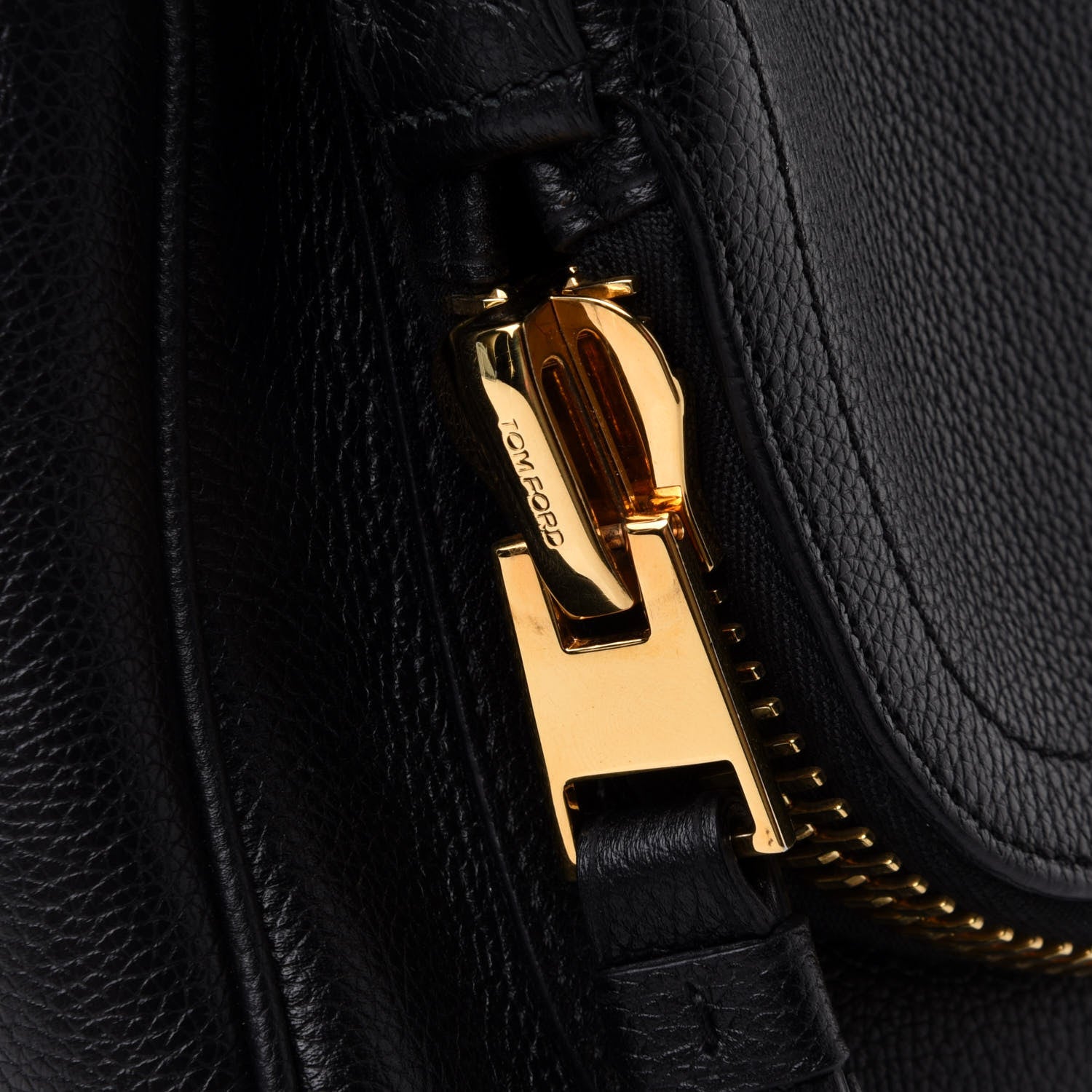 Tom Ford Grained Calfskin Medium Jennifer Crossbody Bag Black 8 of 10