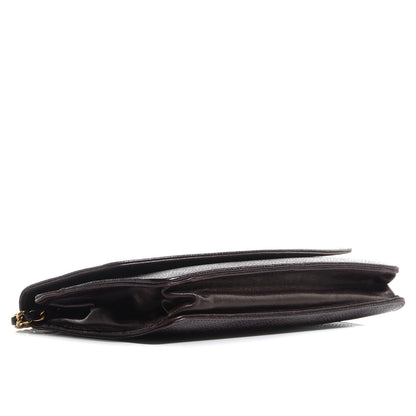 Chanel Caviar Timeless CC Wallet On Chain WOC Dark Brown 4 of 8