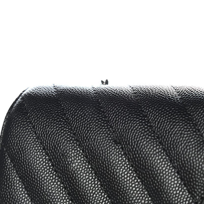 Chanel Caviar Chevron Quilted Mini Rectangular Flap Black 11 of 11