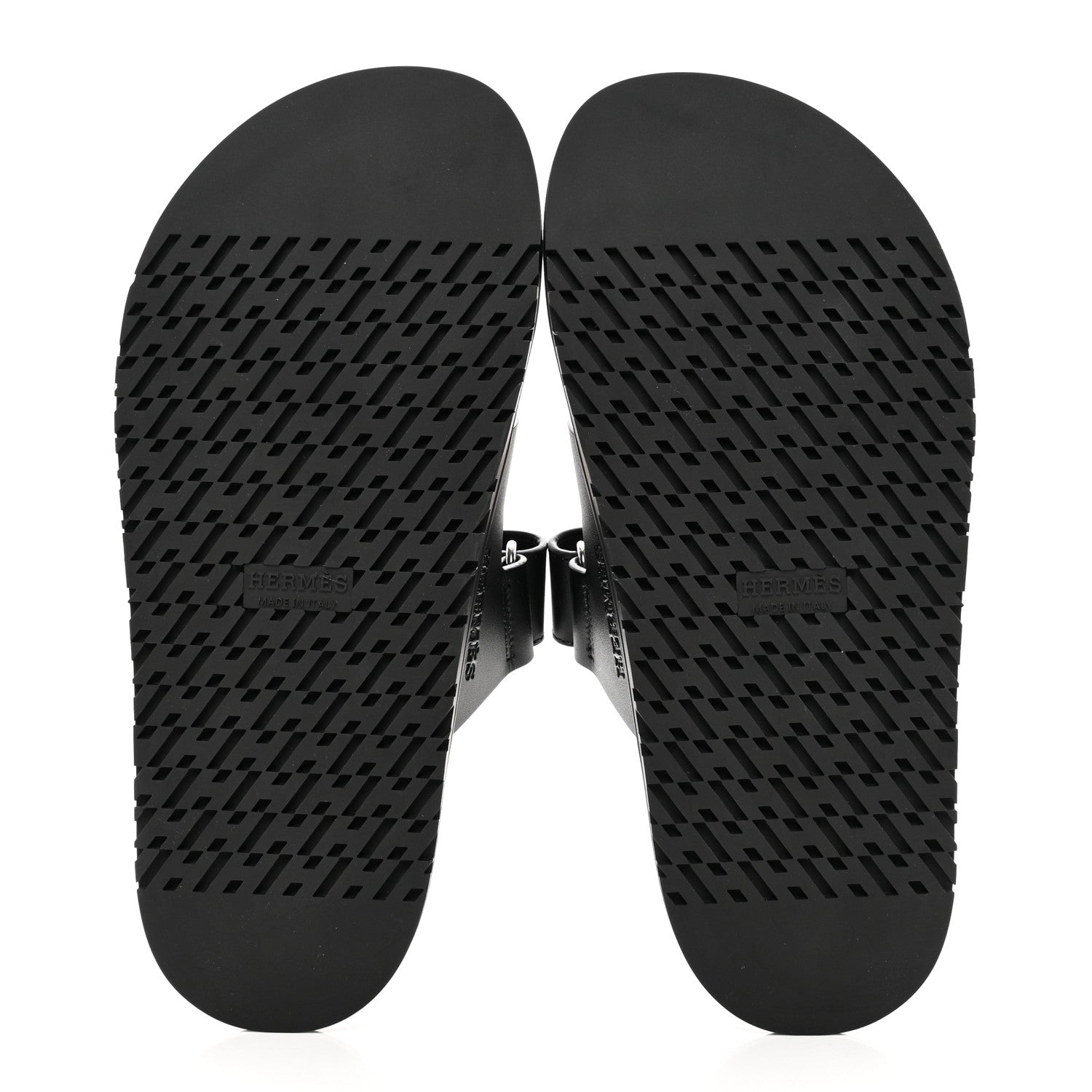 Hermes Calfskin Womens Chypre Sandals 36 Black 5 of 9