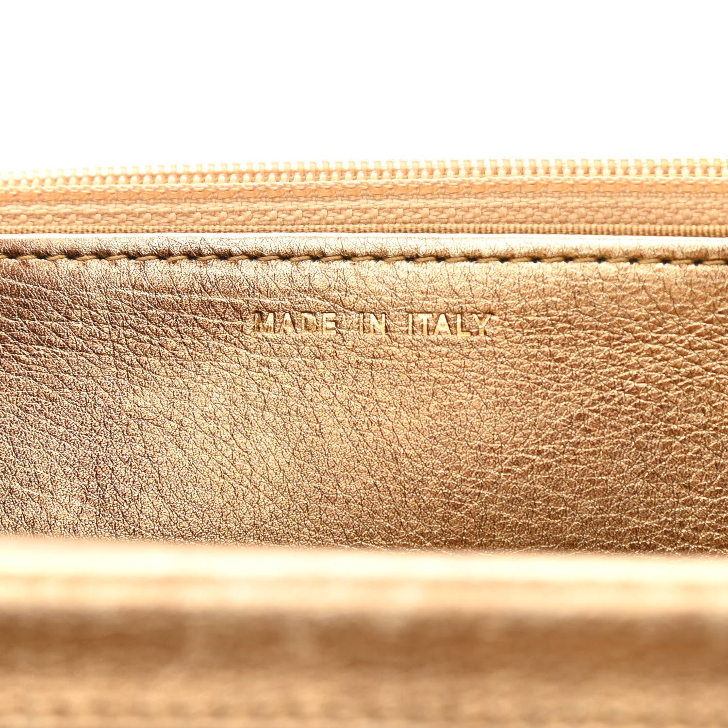 Chanel Distressed Calfskin Quilted Boy Wallet On Chain WOC Gold 6 of 15