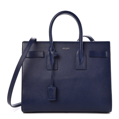 Saint Laurent Calfskin Small Sac De Jour New Marine 1 of 18