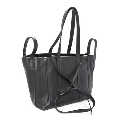 Balenciaga Calfskin Medium Laundry Cabas Tote Gris Fossile 3 of 10