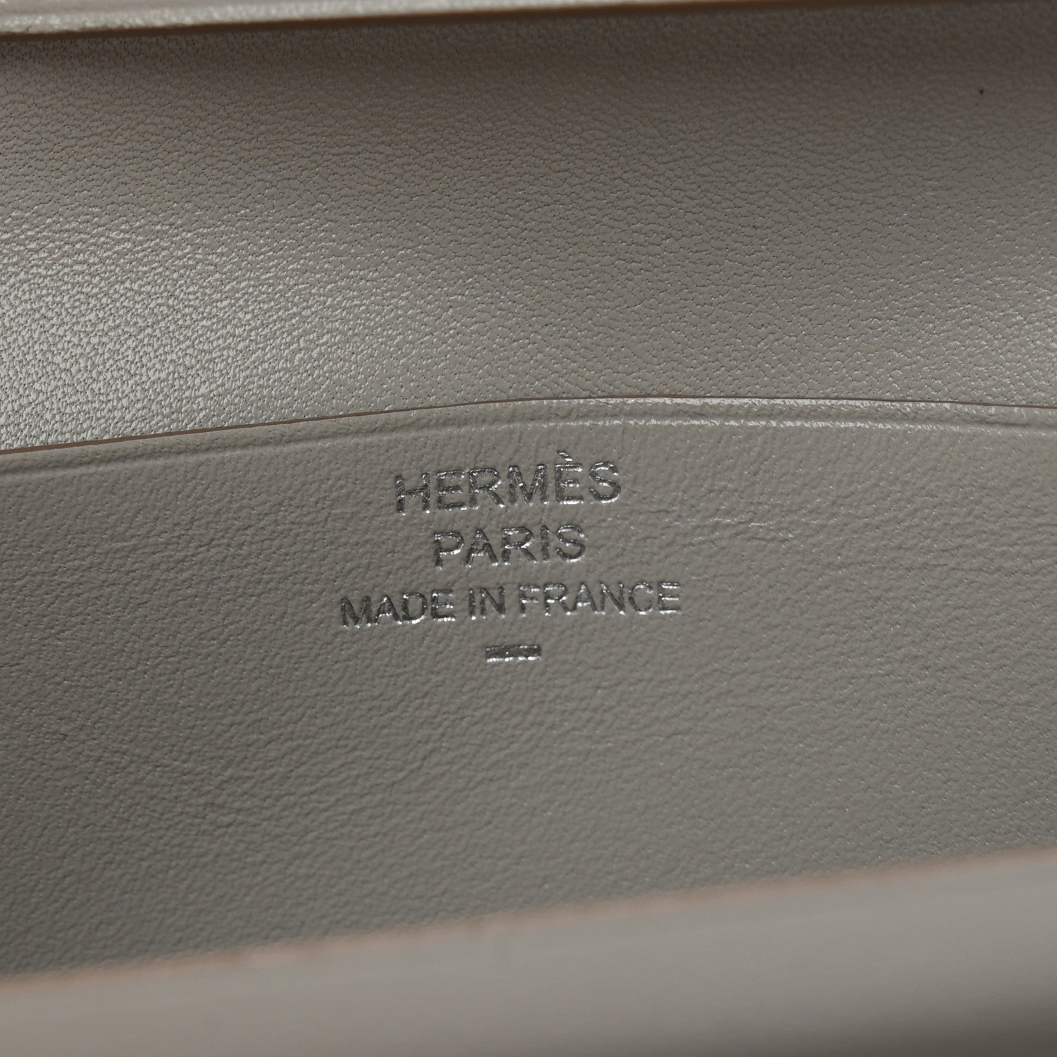 Hermes Tadelakt Lizard Bearn Gusset Wallet Gris Perle Ficelle 6 of 12
