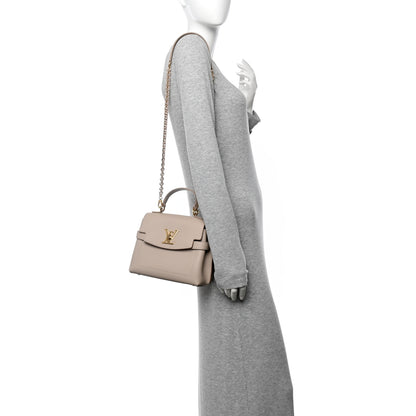 Louis Vuitton Soft Calfskin Mini Lockme Ever Greige 2 of 9