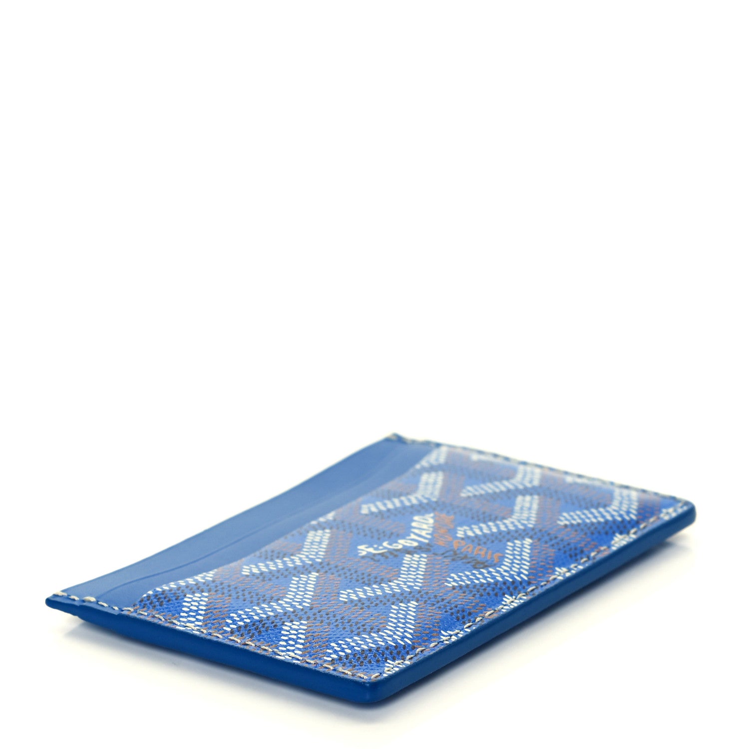 Goyard Goyardine Saint Sulpice Card Holder Sky Blue 4 of 8