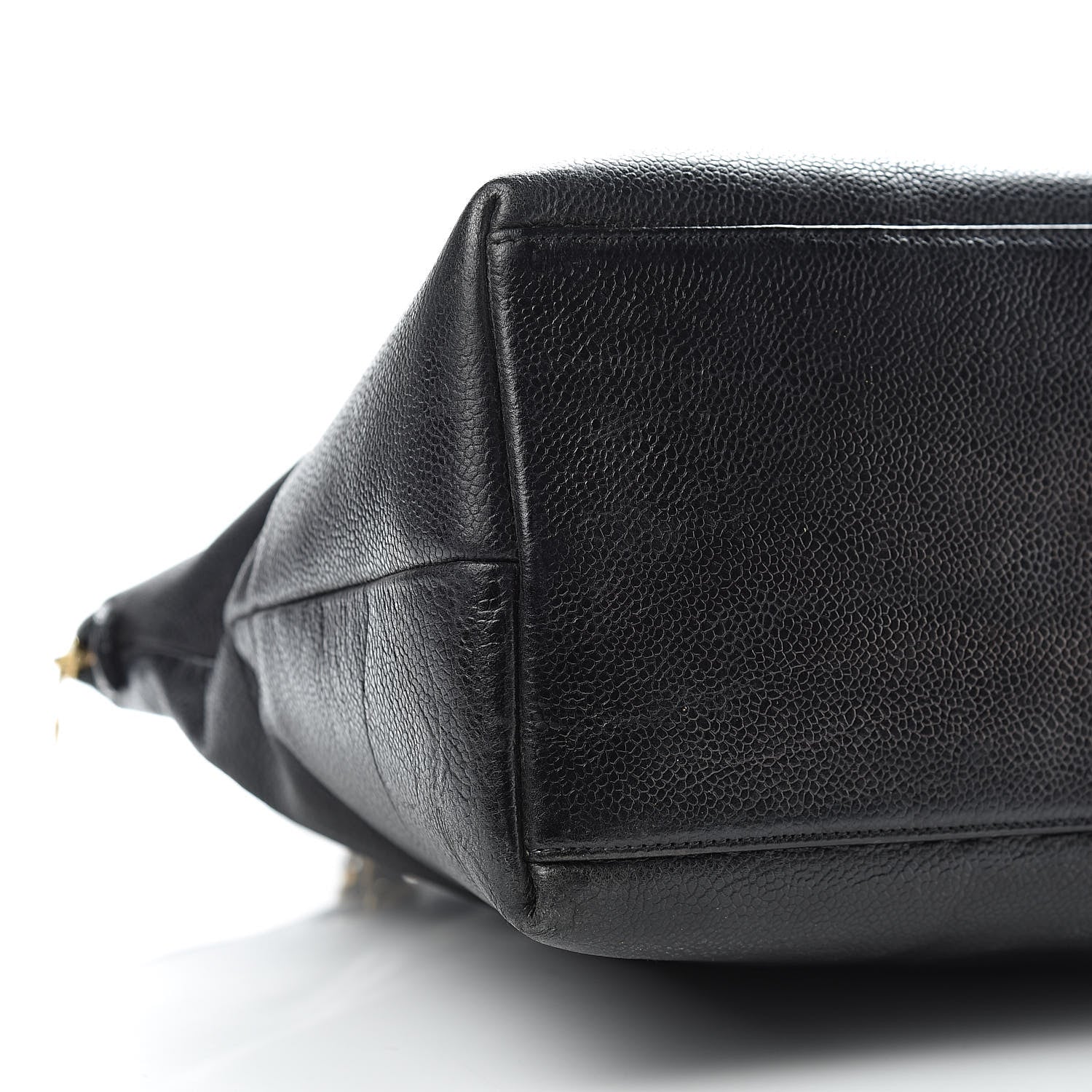 Chanel Caviar Large CC Shoulder Bag Black 8 of 13