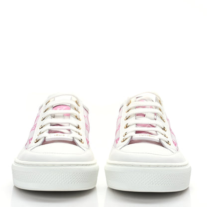 Louis Vuitton Technical Fabric Calfskin Monogram Stellar Sneakers 37 Pink 2 of 7
