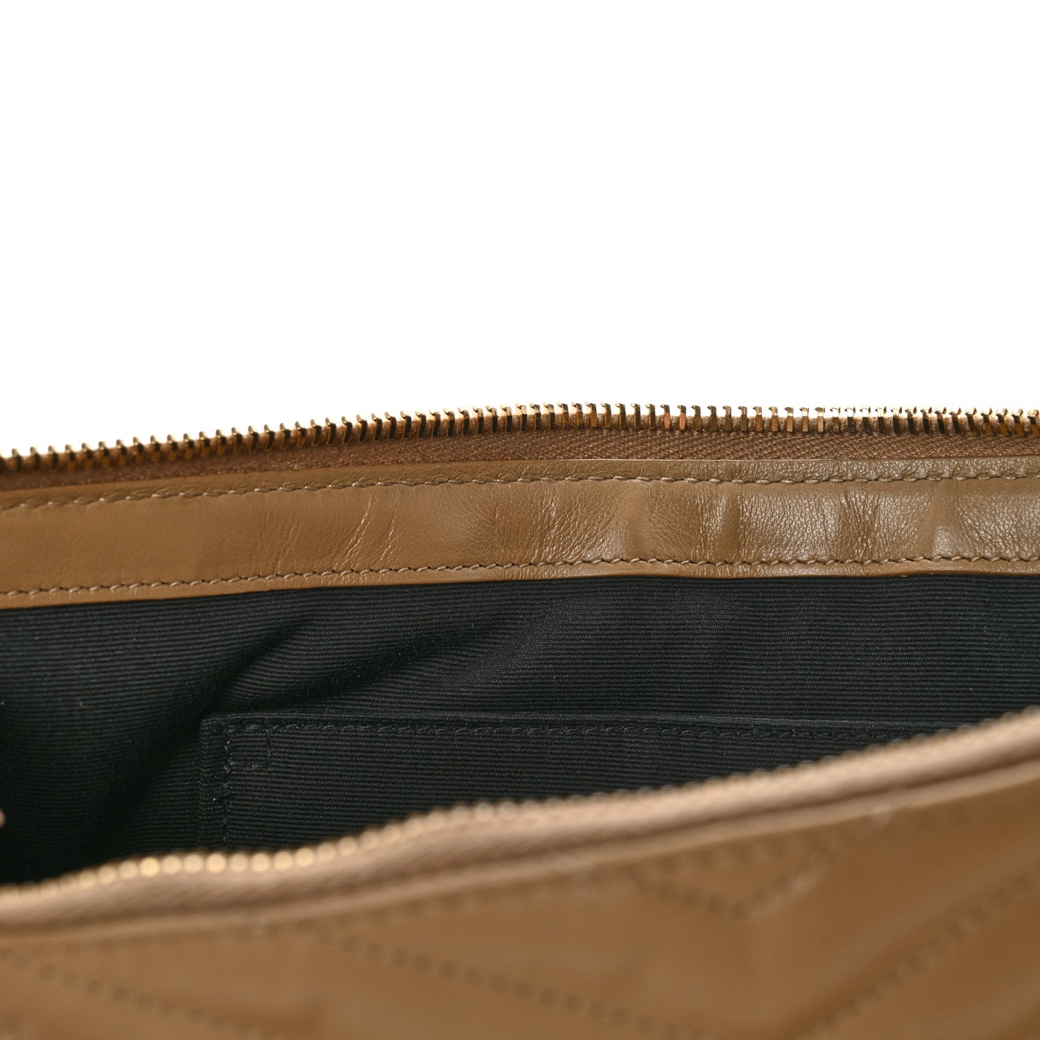 Saint Laurent Calfskin Matelasse Monogram Cassandre Tablet Pouch Cork 12 of 12