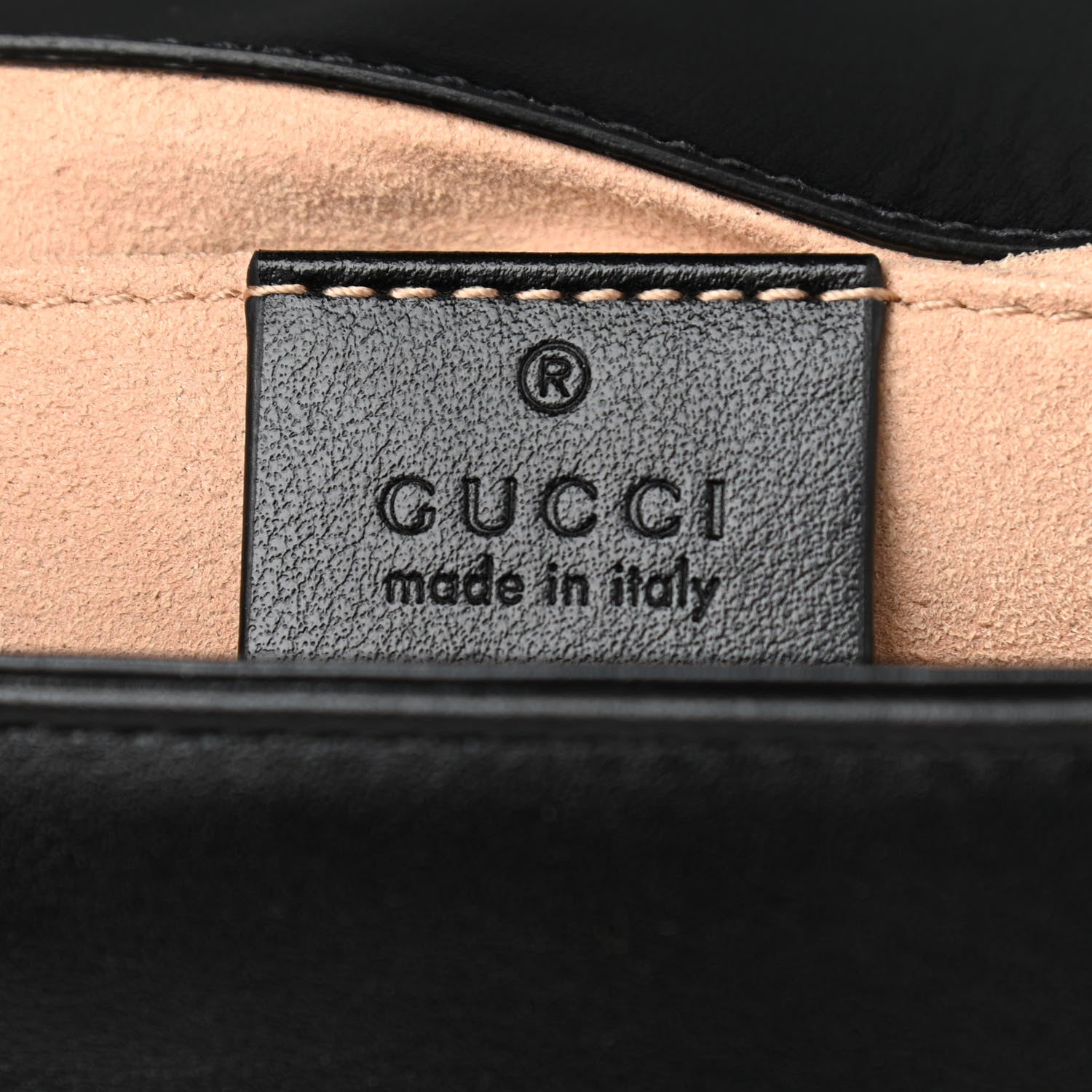 Gucci Calfskin Matelasse Mini GG Marmont Shoulder Bag Black 5 of 15