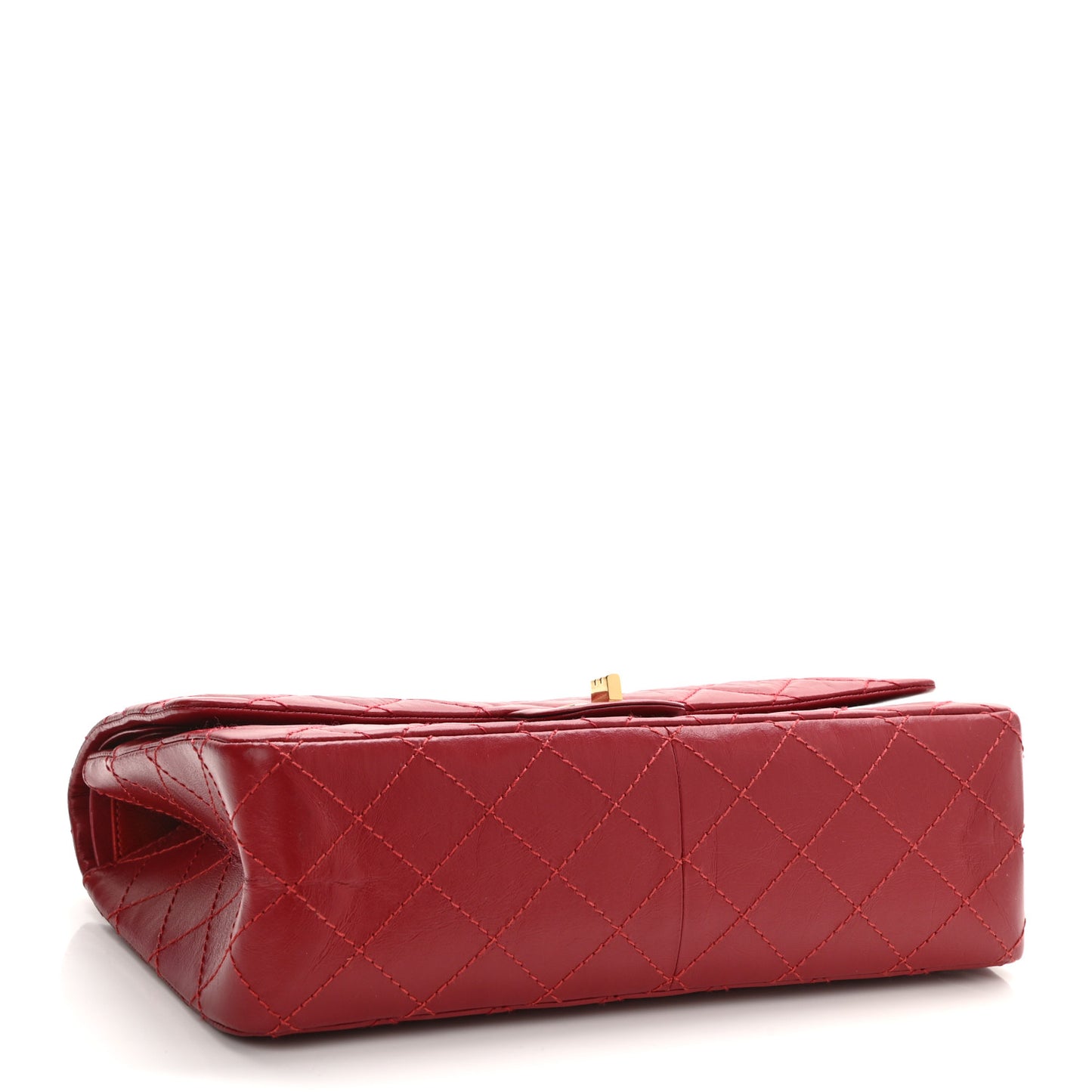 Aged Calfskin Quilted 2.55 Reissue 226 Flap Dark Red