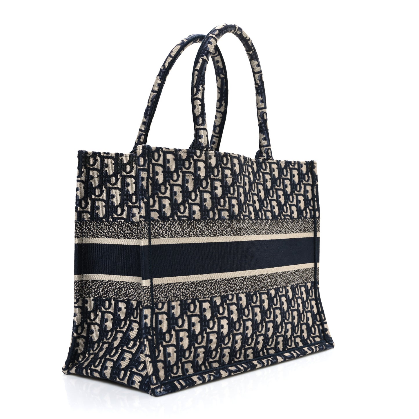 Oblique Medium Book Tote Blue Multicolor