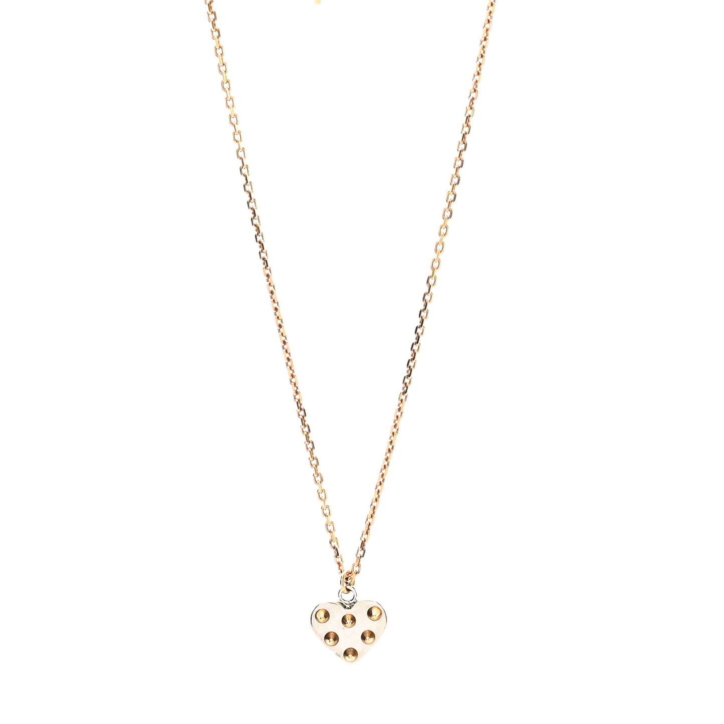 Spiky Valentine Necklace Gold Silver