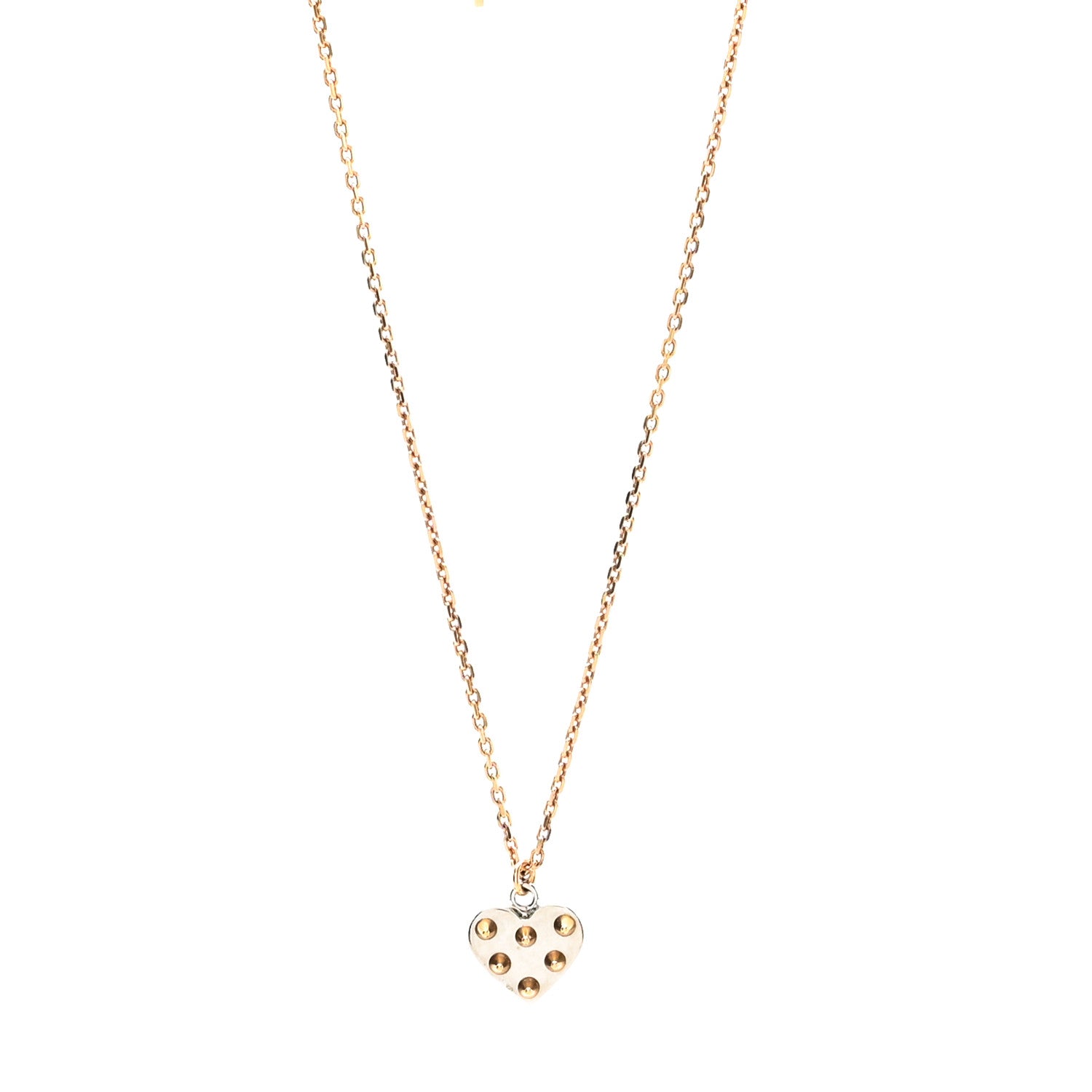 Louis Vuitton Spiky Valentine Necklace Gold Silver 1 of 6