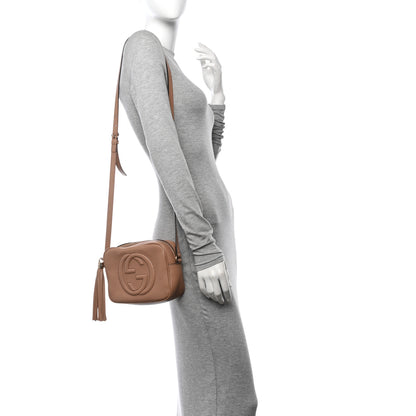 Gucci Pebbled Calfskin Small Soho Disco Bag Camelia 2 of 12