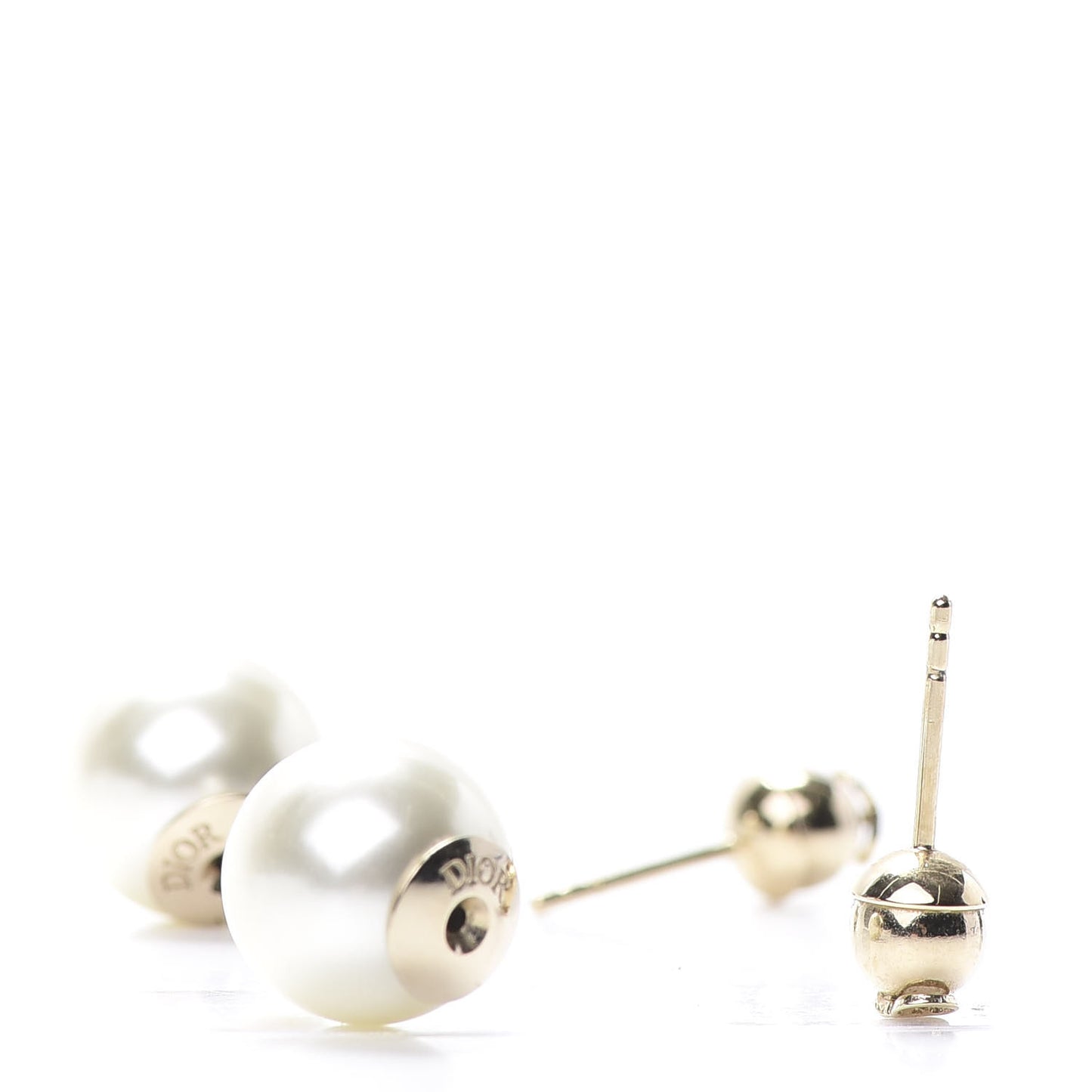 Pearl Mise En Dior Tribal Earrings Gold
