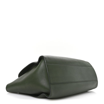 The Row Polished Saddle Calfskin Marlo Tote Bag Moss 4 of 9