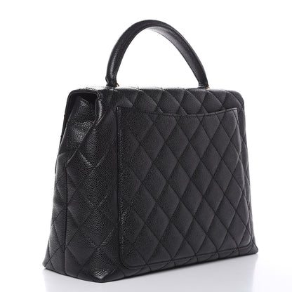 Chanel Caviar Quilted Jumbo Kelly Flap Black 3 of 14
