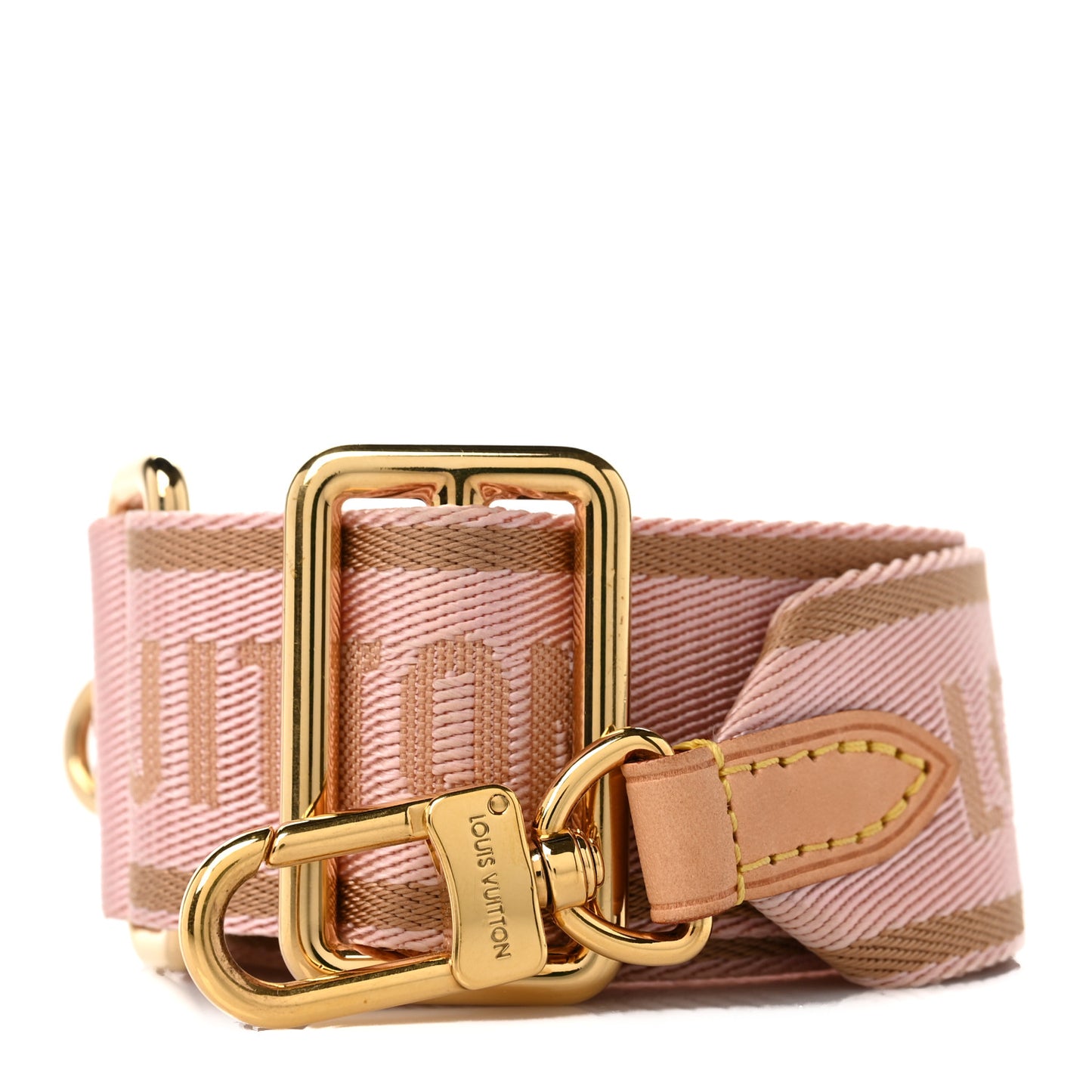 Monogram Multi Pochette Accessories Bandouliere Shoulder Strap Rose Clair